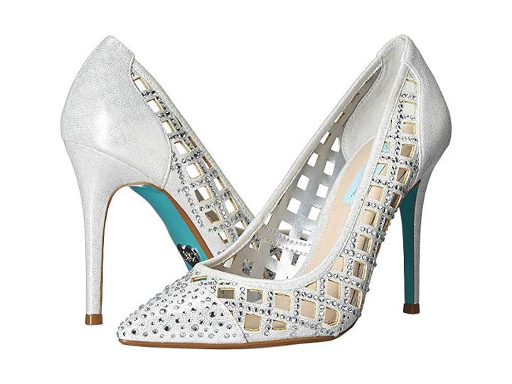 Blue By Betsey Johnson Mella Pump (silver Shimmer) Women's Shoes