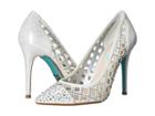 Blue By Betsey Johnson Mella Pump (silver Shimmer) Women's Shoes