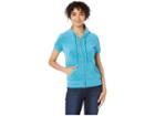 Juicy Couture Microterry Short Sleeve Robertson Jacket (pacific) Women's Clothing