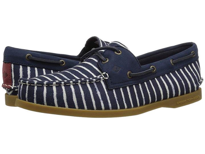 Sperry A/o Indigo Stripe (navy) Women's Lace Up Casual Shoes