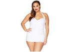 Unique Vintage Plus Size Corinne One-piece (solid White) Women's Jumpsuit & Rompers One Piece