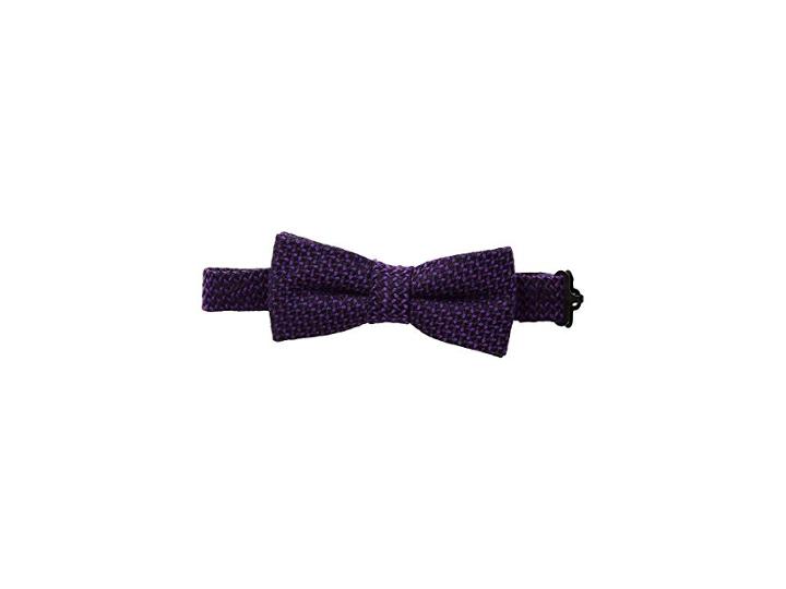 Appaman Kids Bow Tie (toddler/little Kids/big Kids) (purple Crosshatch) Ties