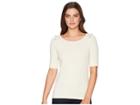 Lauren Ralph Lauren Button-shoulder Cotton Top (parchment) Women's Clothing