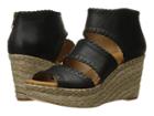 Cc Corso Como Joyce (black Brushed Leather) Women's Sandals