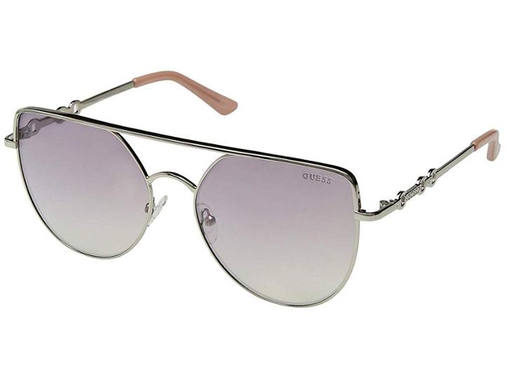 Guess Gf6082 (shiny Light Nickeltin/gradient) Fashion Sunglasses