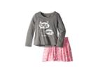 Kate Spade New York Kids Copycat Skirt Set (toddler/little Kids) (dark Heather Grey) Girl's Active Sets