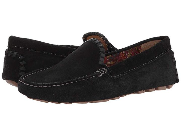 Jack Rogers Taylor Suede (black) Women's Flat Shoes