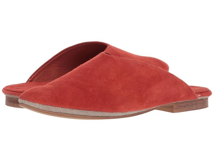Musse&cloud Smoothy Suede (red-orange) Women's Clog/mule Shoes