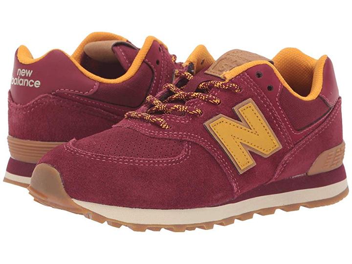 New Balance Kids Pc574v1 (little Kid) (mercury Red/gold Rush) Kids Shoes