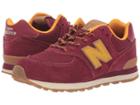 New Balance Kids Pc574v1 (little Kid) (mercury Red/gold Rush) Kids Shoes