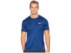 Nike Dry Miler Short Sleeve Running Top (blue Void/heather) Men's Clothing