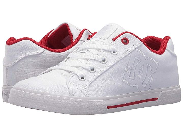 Dc Chelsea Tx (white/white/red) Women's Skate Shoes