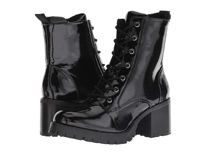 Jane And The Shoe Jakob (black Patent) Women's Lace-up Boots