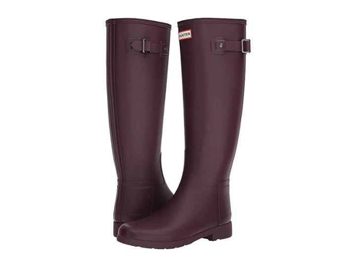 Hunter Original Refined Rain Boots (oxblood) Women's Boots