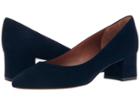 Aquatalia Pheobe (navy Suede) Women's 1-2 Inch Heel Shoes