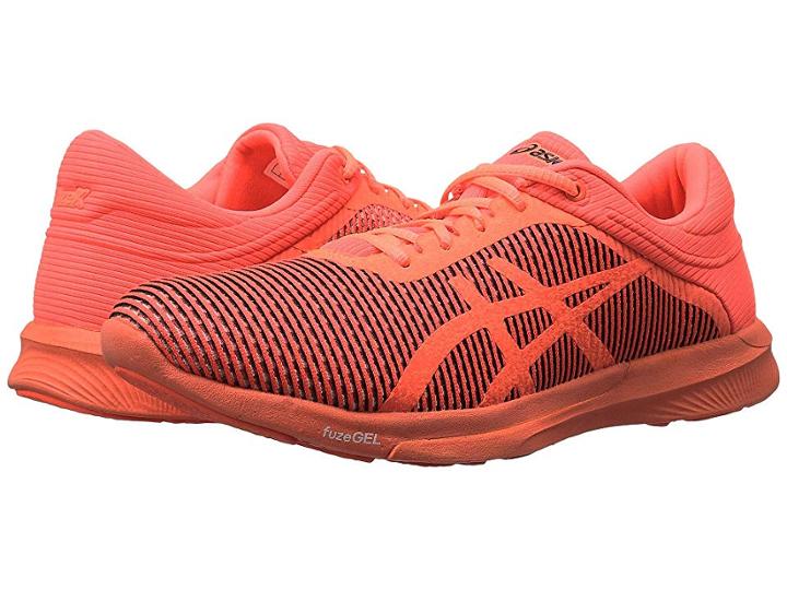 Asics Fuzex Rush Cm (flash Coral/flash Coral) Women's Running Shoes