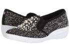 Anne Klein Yevella (black/white Multi/light Fabric) Women's Shoes