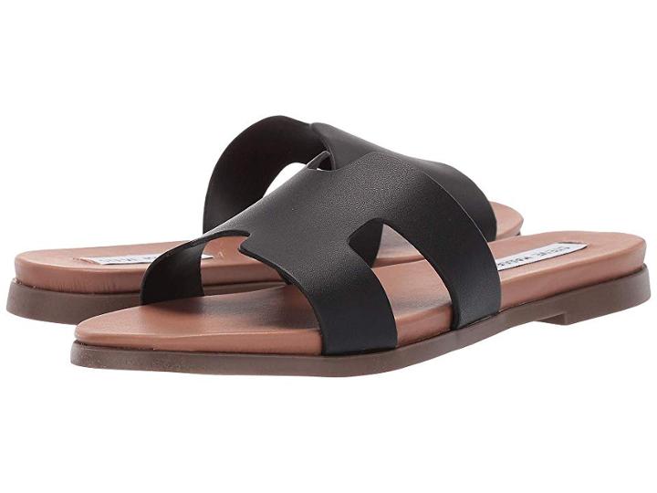 Steve Madden Dariella (black Leather) Women's Sandals