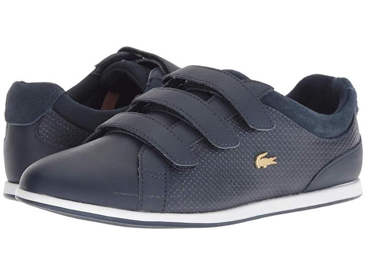 Lacoste Rey Strap 418 1 (navy/gold) Women's Shoes