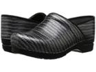 Dansko Pro Xp (grey Herringbone Patent) Women's Clog Shoes