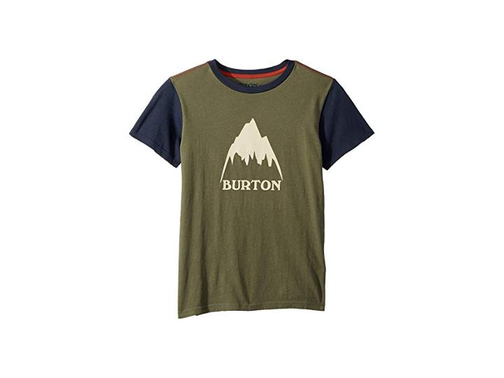 Burton Kids Classic Mountain S/s Tee (big Kids) (dusty Olive) Boy's T Shirt