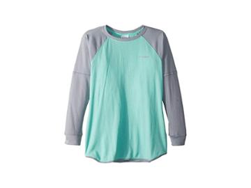 Columbia Kids Trulli Trailstm Waffle Tunic (little Kids/big Kids) (pixie/astral) Girl's Long Sleeve Pullover