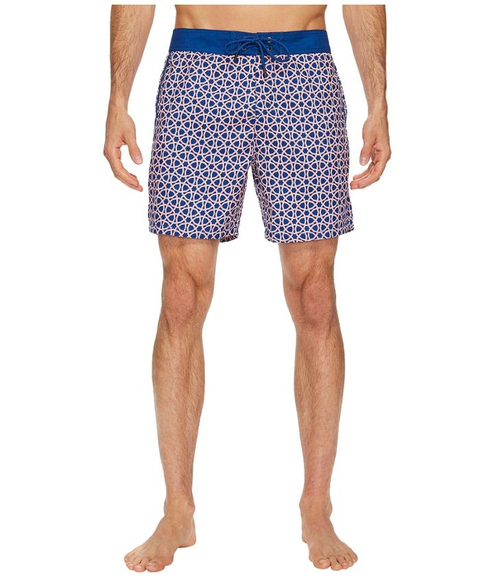 Mr. Swim Octagon Printed Chuck Boardshorts (tangerine) Men's Swimwear