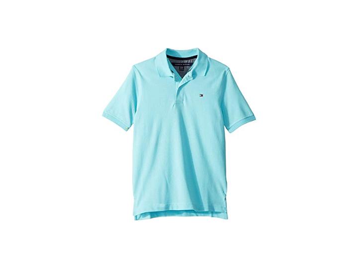 Tommy Hilfiger Kids Ivy Polo (big Kids) (bermuda Blue) Boy's Clothing