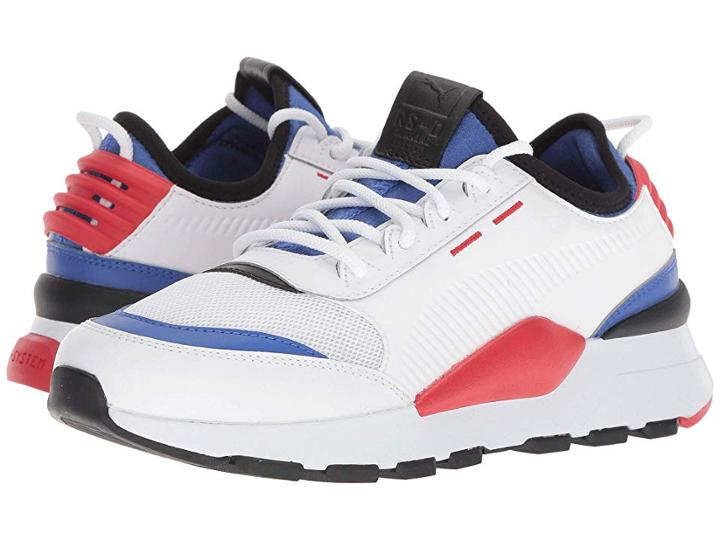 Puma Kids Rs-0 808 (big Kid) (puma White/dazzling Blue/puma White) Boy's Shoes