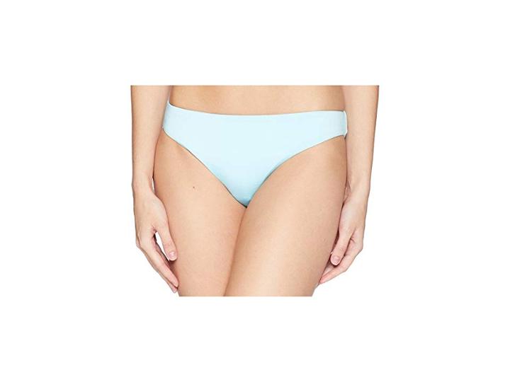 The Bikini Lab Solid Cinched Back Hipster Bikini Bottom (blue) Women's Swimwear