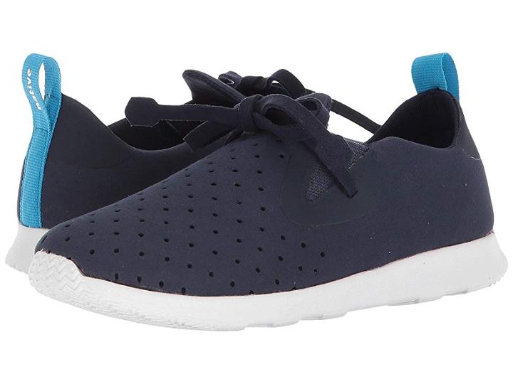 Native Kids Shoes Apollo Moc (little Kid/big Kid) (regatta Blue/shell White) Kid's Shoes