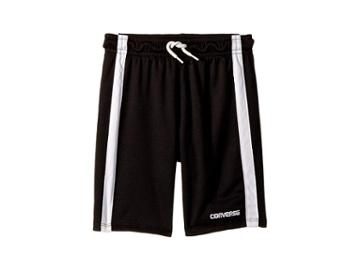 Converse Kids Chevron Vent Mesh Shorts (toddler/little Kids) (black) Boy's Shorts