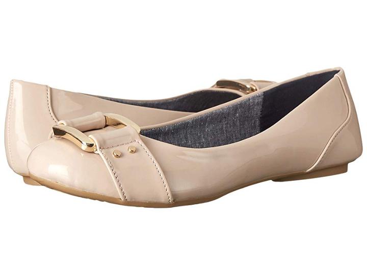 Dr. Scholl's Frankie (taupe Patent) Women's Flat Shoes
