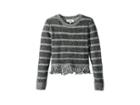 Maddie By Maddie Ziegler Fringe Sweater (big Kids) (grey) Girl's Sweater