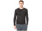 Nike Breathe Rise 365 Long Sleeve (black/reflective Silver) Men's Clothing