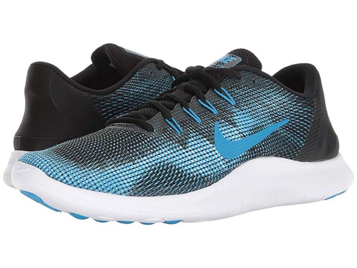 Nike Flex Rn 2018 (black/equator Blue/white) Men's Running Shoes