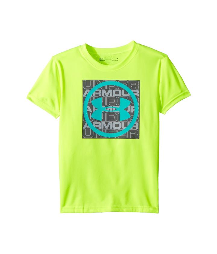 Under Armour Kids Lenticular Big Logo Short Sleeve (little Kids/big Kids) (hi Vis Yellow) Boy's Clothing