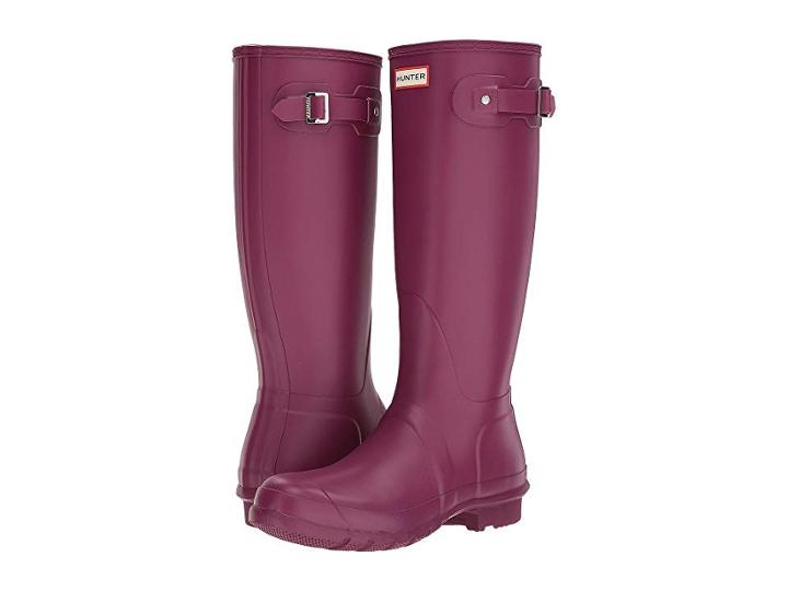Hunter Original Tall Rain Boots (violet) Women's Rain Boots