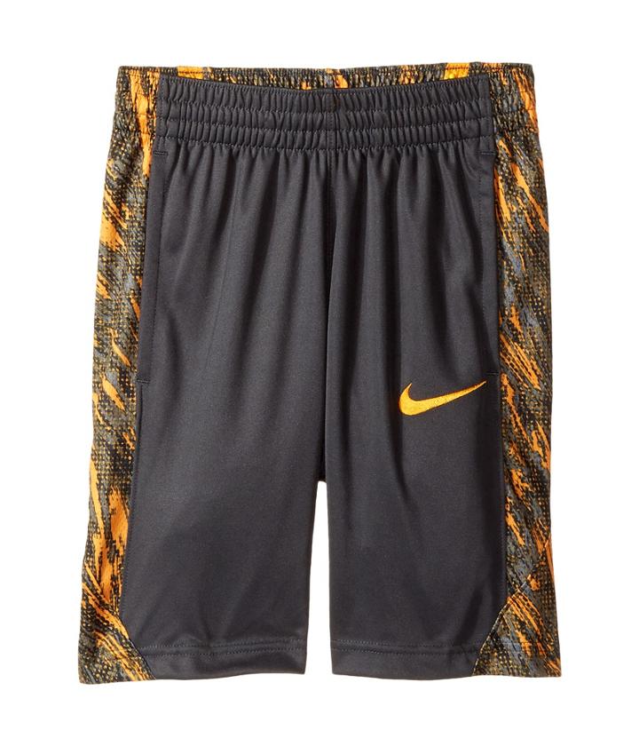 Nike Kids Dry Avalanche Graphic Basketball Short (little Kids/big Kids) (anthracite/black/black/circuit Orange) Boy's Shorts