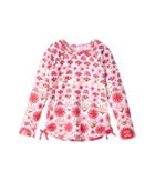 Hatley Kids Pink Gold Sarchi Long Sleeve Rashguard (toddler/little Kids/big Kids) (white) Girl's Swimwear