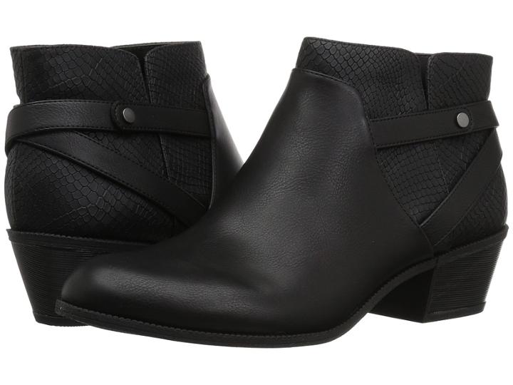 Dr. Scholl's Behold (black Smooth/snake Print) Women's Shoes