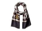 Lauren Ralph Lauren Laura Silk Twill Scarf (black) Scarves