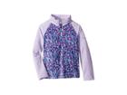 Columbia Kids Glacialtm Ii Fleece Print Half Zip (little Kids/big Kids) (atoll Floral Print/soft Violet) Girl's Fleece