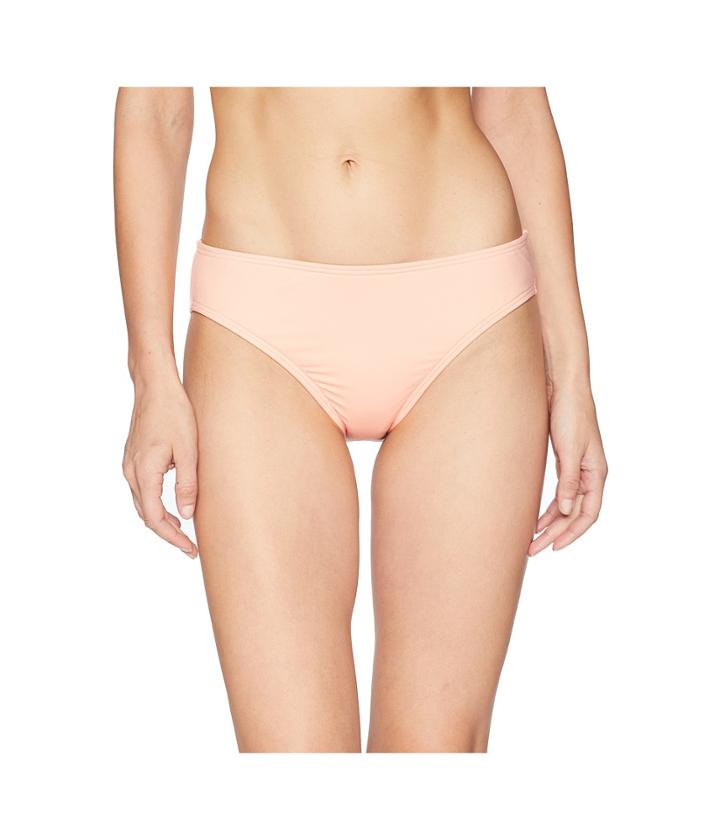 Kenneth Cole Solid Basic Hipster (light Coral) Women's Swimwear