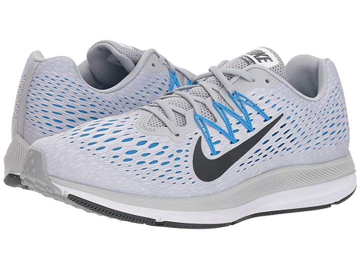 Nike Air Zoom Winflo 5 (wolf Grey/anthracite/pure Platinum) Men's Running Shoes