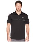 Puma Golf Nardo Grey Polo (black) Men's Short Sleeve Pullover