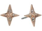 Michael Kors Starburst Pave Stud Earrings (rose Gold) Earring