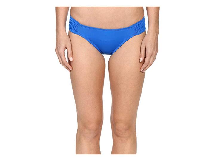 La Blanca Island Goddess Side Shirred Hipster Bottom (royal) Women's Swimwear
