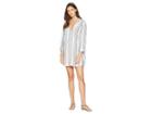 Tavik Haven Long Sleeve Mini Dress (meadow Green Stripe) Women's Dress