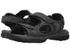 Dockers Devon 3 Strap Sandal (black/grey/grey Distressed/mesh) Men's Sandals
